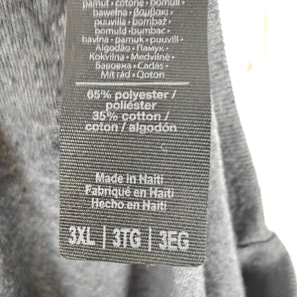 Gildan Not a Hugger Graphic Tee Charcoal Gray T-Shirt Size 3XL - Picture 6 of 7